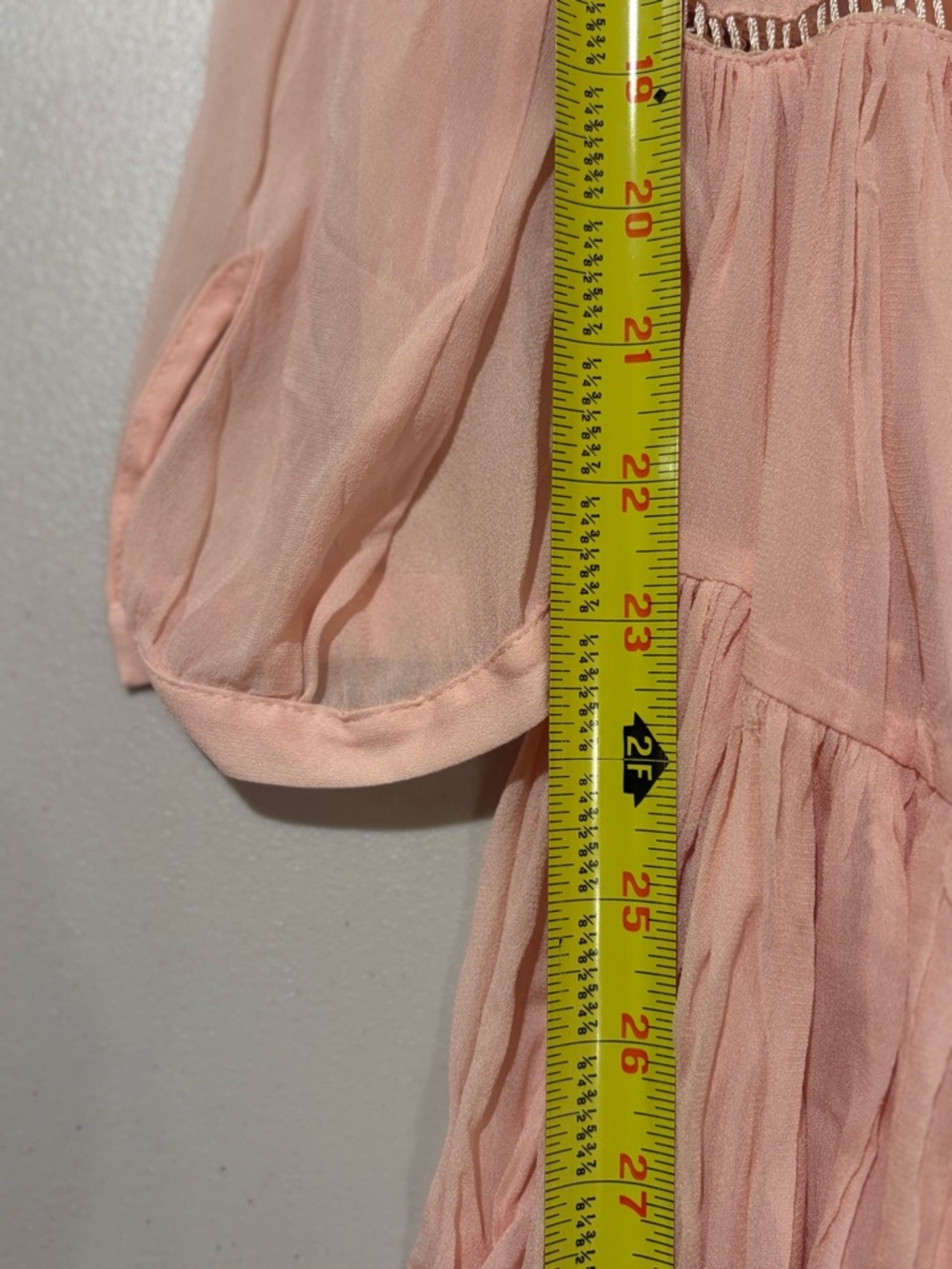 Guess Light Blush Pink V-Neck Slip Top - Picture 10 of 12